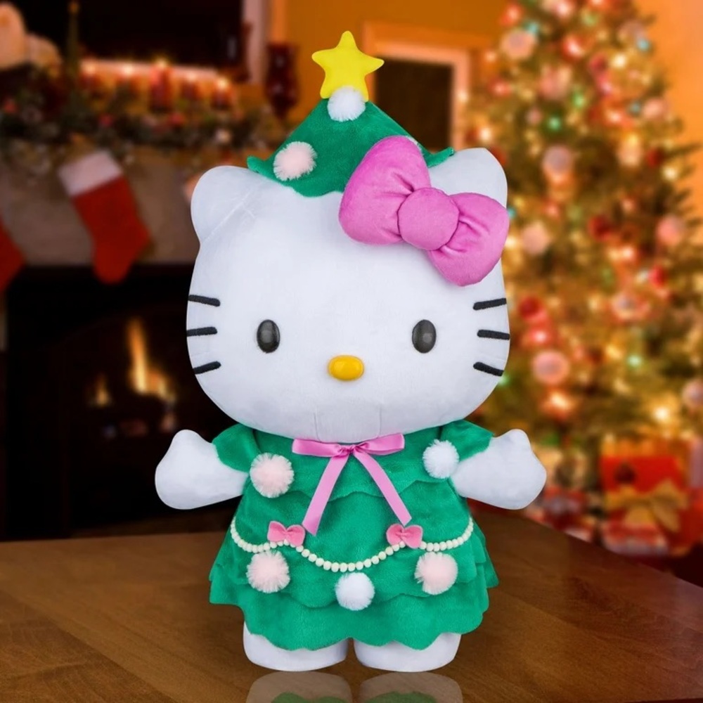 Hello Kitty  Christmas Holiday Tree Greeter Plush 20” NWT